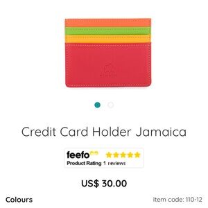 Mywalit Colorful Credit Card Holder NWOT